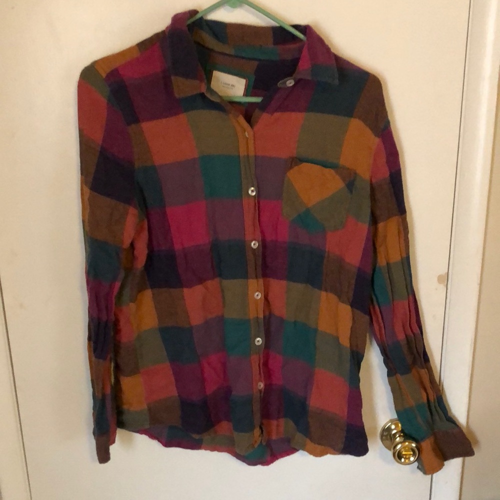 Colorful plaid shirt